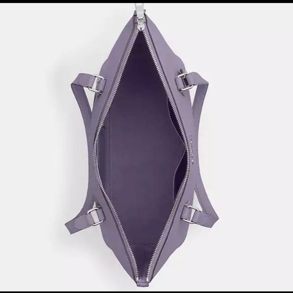 Coach Gallery Tote Bag & Matching Corner Zip Wristlet / NWOT / Violet - Picture 5 of 8